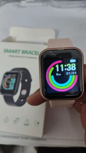Relógio Smartwatch Rosa (NOVO)
