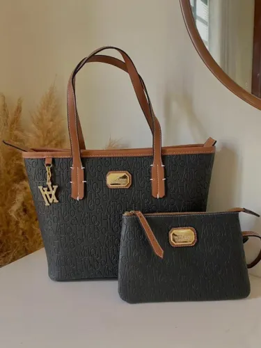 Bolsa Victor Hugo (Tamanho Médio) Monogramado Clássico Premium Feminina