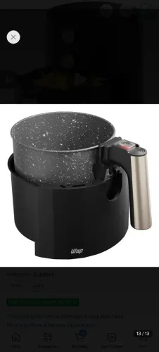 Airfryer usada duas vezes. Não me adaptei.