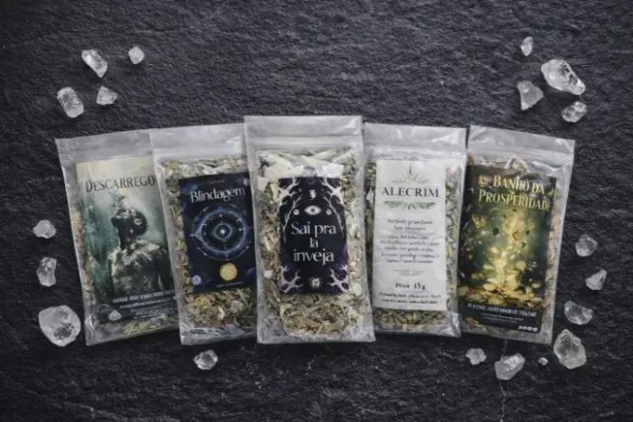 Kit Ritual de Ervas - Limpeza, Proteção, Vitalidade e Prosperidade