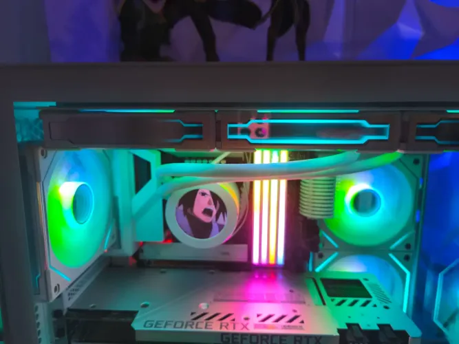 Placa mãe + Processador + Water Cooler