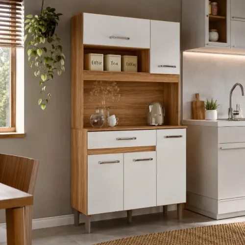 Kit Cozinha Magazin 90 5 portas 1 Gaveta Promoção