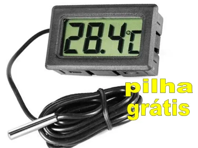termostato digital Termômetro Lcd Aquário Ambiente Sensor Externo