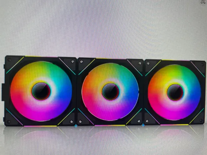 Kit 3 Fans teucer jtm 01 rgb