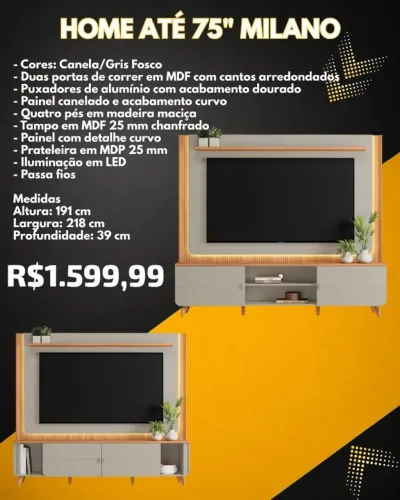 Home para tv até 75 (Pague na entrega)