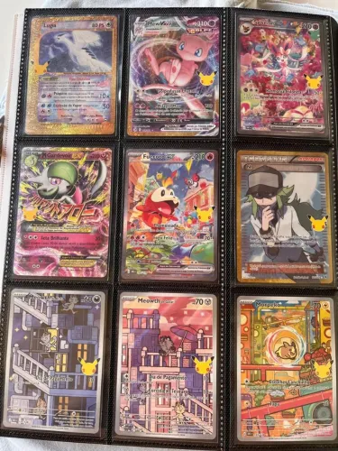 pokémon 30 anos lote com 23 cartas raras