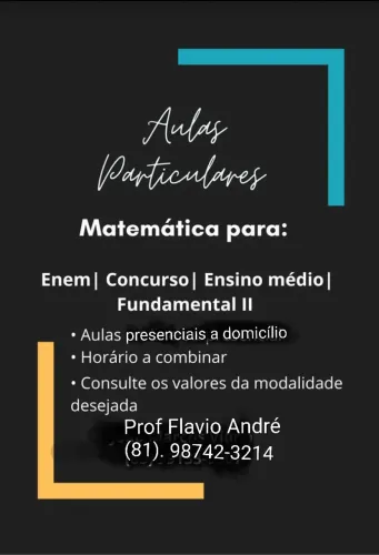 PROFESSOR PARTICULAR MATEMÁTICA 