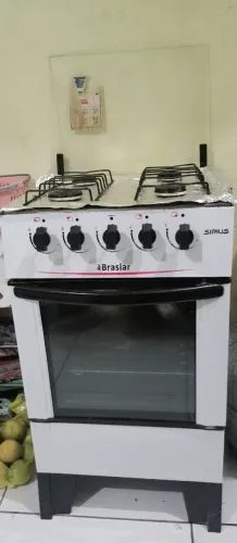 Fogão Braslar branco 4 bocas 