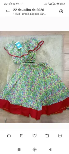 Conjunto de quadrilha 8/10 anos usado
