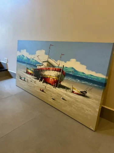 Quadro Feitone Pintado a mão Artista