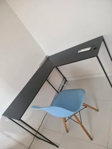 Mesa em L industria 130x110