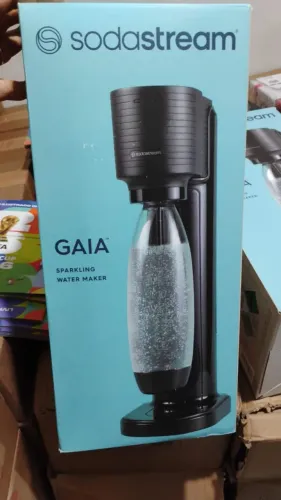 Máquina para Gaseificar Água Gaia SodaStream Preta