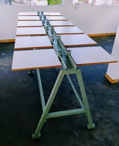 SERIGRAFIA MESA PARA IMPRESSÃO DE CAMISETAS 12 BERÇOS MÓVEL COMPLETA ACEITAMOS CARTÃO 