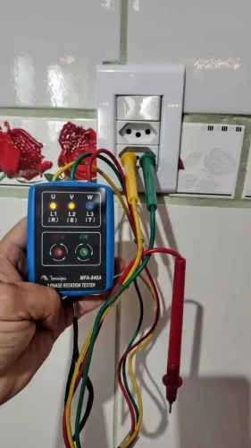 Fasímetro Indicador Sequência Fase Cat. II Mfa-840a MINIPA