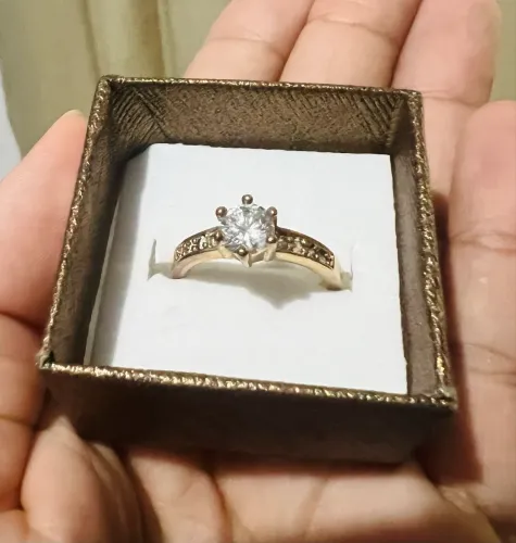 Anel solitário Rommanel