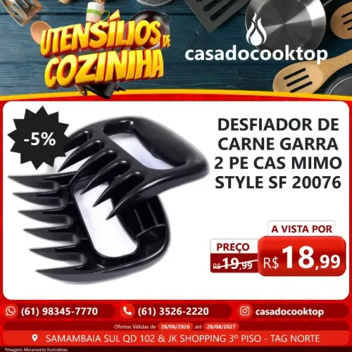 DESFIADOR DE CARNE GARRA 2 PECAS MIMO STYLE SF20076