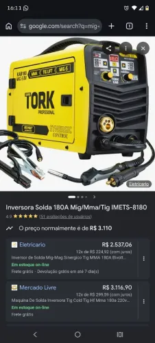 Inversora de solda