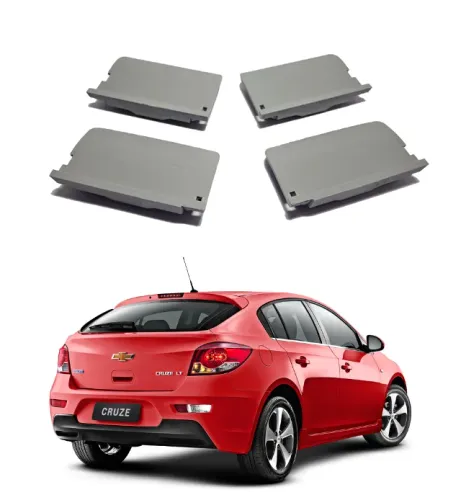Kit com 4 tampas da saia lateral Chevrolet Cruze Hatch 2012 a 2016 (Impressão 3D)