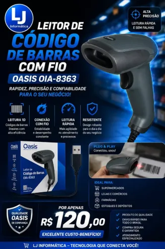 LEITOR DE4 CODIGO DE BARRAS NOVO