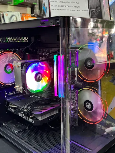 PC GAMER RYZEN 5/COM 4060/NOVO/COM UM ANO DE GARANTIA