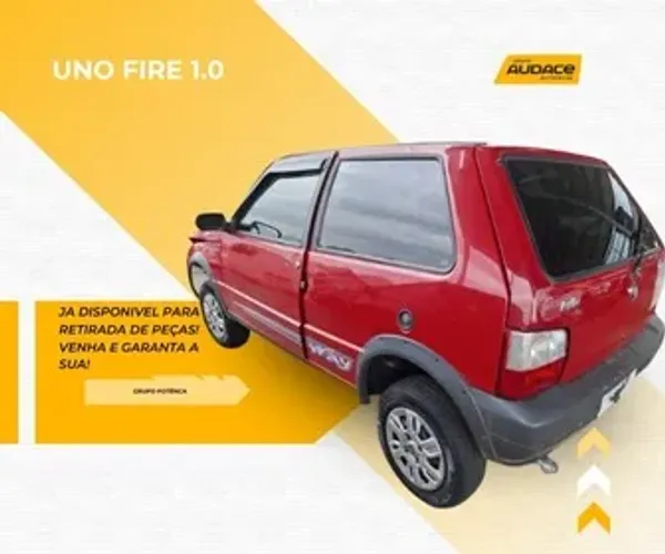 Sucata Uno Fire 1.0. Ja disponivel para retiradas de peças 