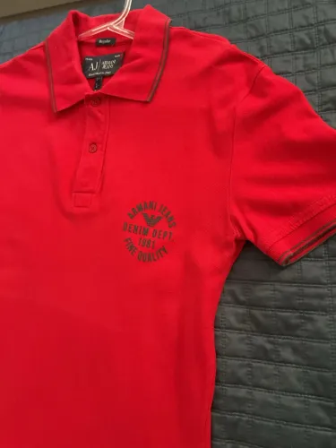 Blusa Polo Armani Vermelha Masculina Original