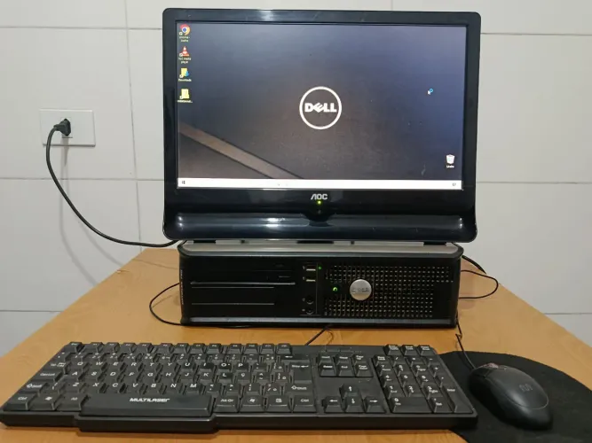 PC Computador Dell Optiplex 780, + Monitor LCD AOC, + Teclado e Mouse...
