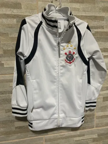 Jaqueta oficial do Corinthians modelo agasalho tamanho 4 infantil
