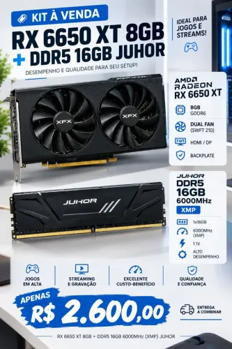 RX 6650XT + DDR5 16GB