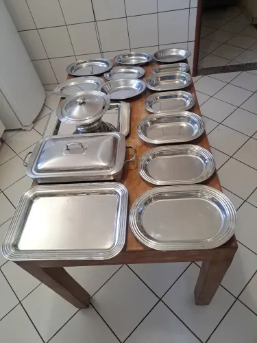Conjunto de baixela em aço , Tramontina 20 peças nunca usadas !