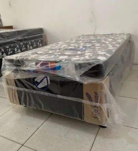 CAMA SOLTEIRO BOX - LOJÃO DOS COLCHÕES - PROMOÇÃO