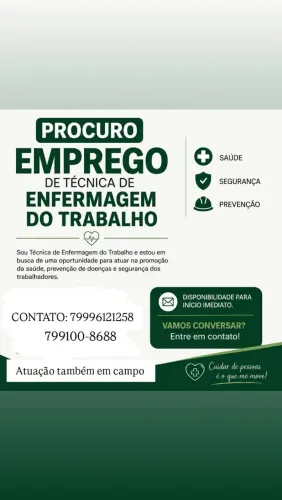 Técnico de enfermagem do trabalho 