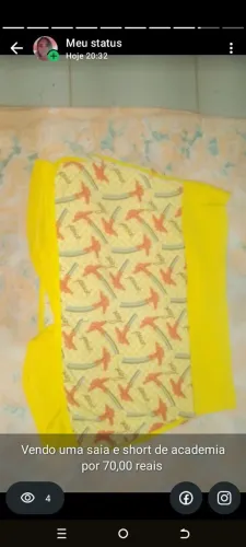 Vendendo roupas e novas nunca usados saia e short de academia short de academia tbm