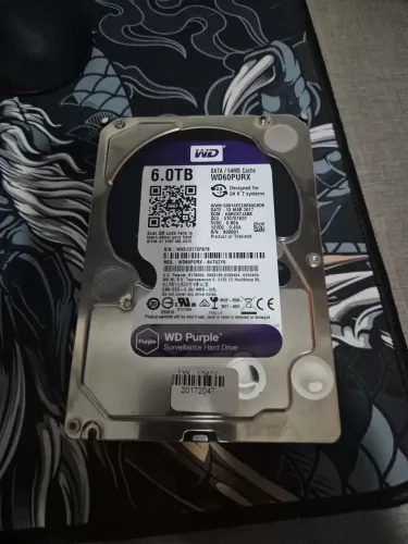 HD WD Purple, 6TB, 3.5", Sata