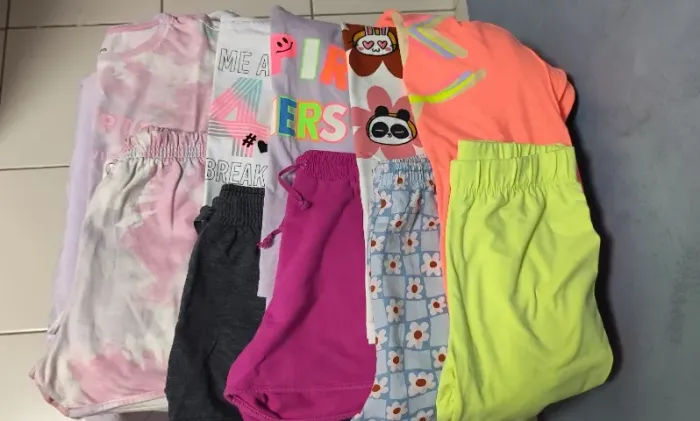Conjunto em algodão 10 peças Hering Kids tamanho 16 anos