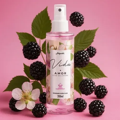 Body Splash Jequiti VIDA +Amor " Flor de Amora " 200ml