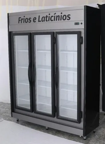 Expositor Conservador 3 Portas Black Frios e Laticinios
