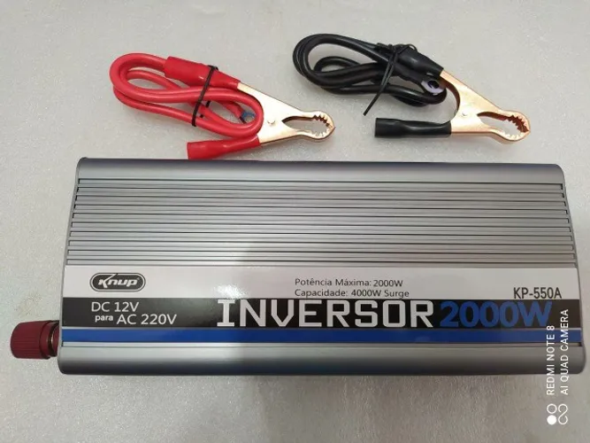 Transformador de energia veicular  12v para 220v