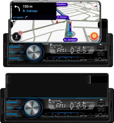 Rádio C/ UBS / MP3 / SD Bt 4x45 - C/ Suporte - FP036