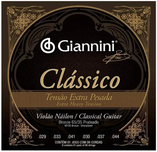 Encordoamento Giannini Clássico Nylon