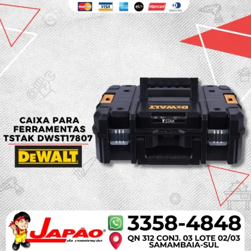 Caixa para Ferramentas Tstak Dwst17807 DeWalt Oferta Por Tempo Limitado