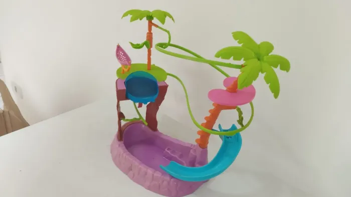 Brinquedo Polly Pocket Original - piscina e tirolesa