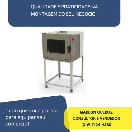 Forno de Padaria 5 Esteiras Novo a Gás