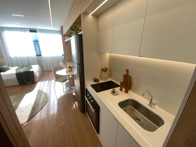 Studios apartir de 29 metros com infra e lazer no rooftop com somente 10% de entrada oport