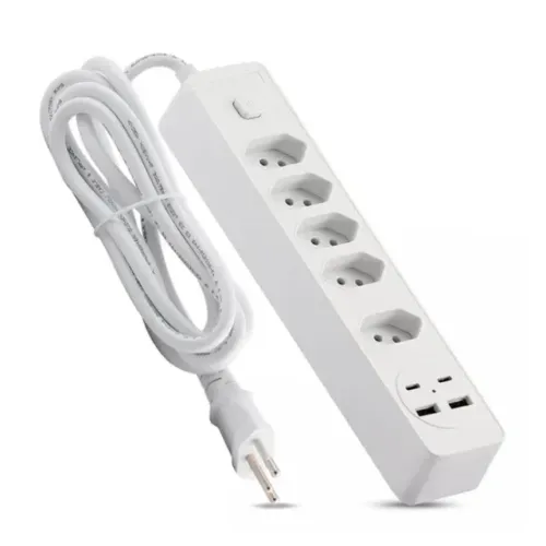 Régua Extensão Tomada Com Proteção