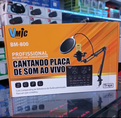 Kit Microfone Condensador BM-800 