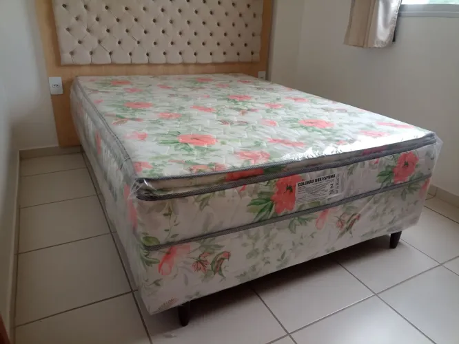 Colchão Box Casal Novo - Floral