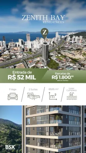 Flat em Itapema, 01 quarto