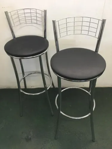 Banqueta Cromada Alta. São Produtos Novos Direto da Fábrica P/Sua Casa