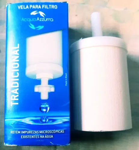 Velas para filtro de barro - Acqua Azzurra na caixa.